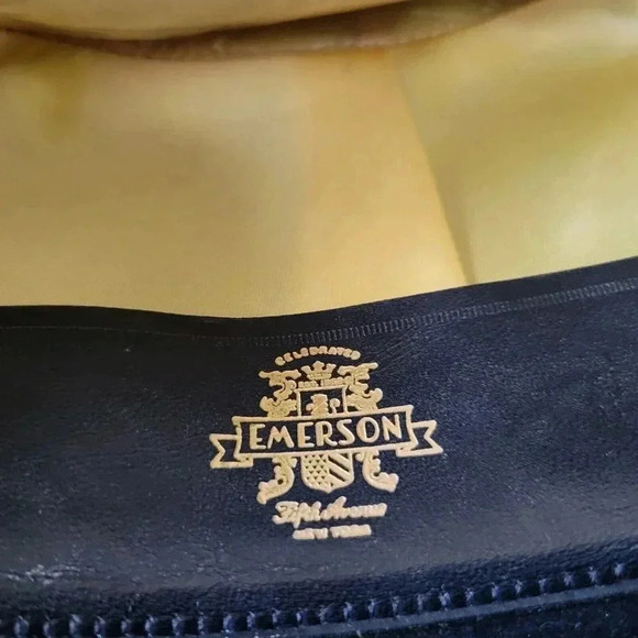 Emerson Fifth Ave New York Fedora Men's Black Felt Hat Red Feather Vintage 1960s - Picture 7 of 7